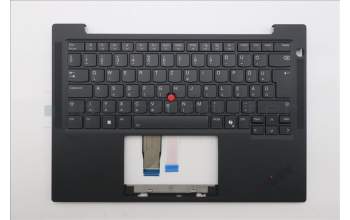 Lenovo 5M11S33825 C-Cover with keyboard, Hungarian, Black, Backlight, UK