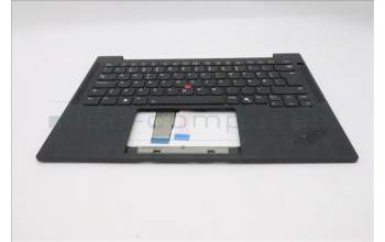 Lenovo 5M11S37294 C-Cover with keyboard, Norwegian, Black, Backlight, UK