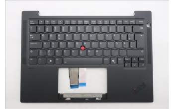 Lenovo 5M11S37557 C-Cover with keyboard, Estonian, Black, Backlight, WWAN, UK