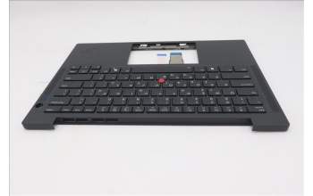 Lenovo 5M11S37599 C-Cover with keyboard, Greek, Black, Backlight, WWAN, US