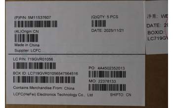 Lenovo 5M11S37607 C-Cover with keyboard, Hebrew, Black, Backlight, WWAN, US