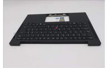 Lenovo 5M11S37699 C-Cover with keyboard, Slovenian, Black, Backlight, WWAN, UK