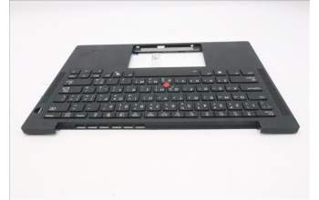 Lenovo 5M11S37979 C-Cover with keyboard, Arabic, Black, Backlight, US