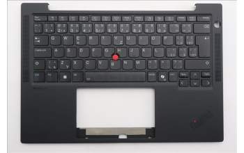 Lenovo 5M11S37995 C-Cover with keyboard, Czech Slovakian, Black, Backlight, UK