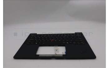 Lenovo 5M11S38007 C-Cover with keyboard, US English Euro, Black, Backlight, US