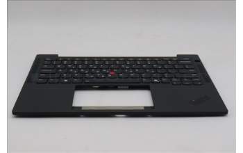 Lenovo 5M11S38019 C-Cover with keyboard, Greek, Black, Backlight, US