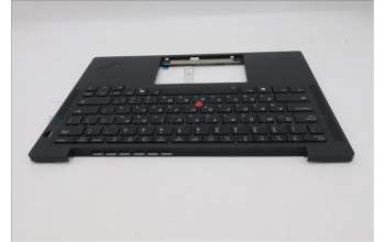 Lenovo 5M11S38022 C-Cover with keyboard, Hebrew, Black, Backlight, US