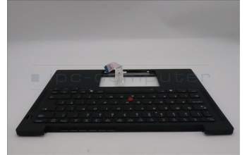 Lenovo 5M11S38082 C-Cover with keyboard, UK English, Black, Backlight, UK