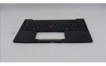 Lenovo 5M11S38094 C-Cover with keyboard, Belgian, Black, Backlight, WWAN, UK