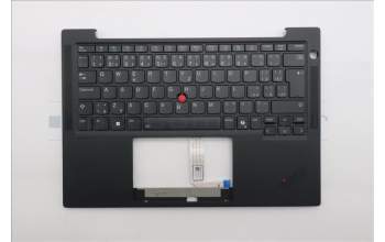 Lenovo 5M11S38106 C-Cover with keyboard, Czech Slovakian, Black, Backlight, WWAN, UK