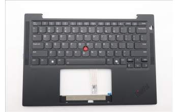 Lenovo 5M11S38111 C-Cover with keyboard, English, Black, Backlight, WWAN, US