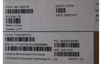 Lenovo 5M11S53759 C-Abdeckung mit Tastatur, Spanisch, schwarz, Hintergrundbeleuchtung