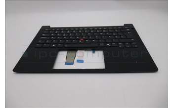 Lenovo 5M11S53793 C-Cover with keyboard, Portuguese, Black, Backlight, UK