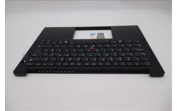 Lenovo 5M11S53793 C-Cover with keyboard, Portuguese, Black, Backlight, UK
