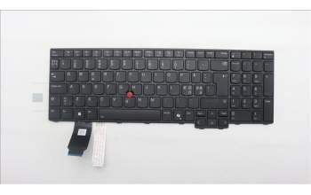 Lenovo 5M11T54162 Keyboard Internal, Nordic, Black, Backlight, w/Numpad, UK