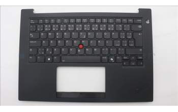 Lenovo 5M11T54231 C-Cover with keyboard, Czech Slovakian, Black, Backlight, UK