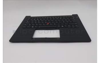 Lenovo 5M11T54235 C-Cover with keyboard, Danish, Black, Backlight, UK