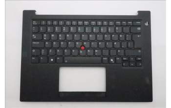 Lenovo 5M11T54275 C-Cover with keyboard, Icelandic, Black, Backlight, UK