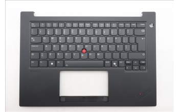 Lenovo 5M11T54303 C-Cover with keyboard, Portuguese, Black, Backlight, UK