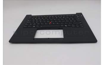 Lenovo 5M11T55123 C-Cover with keyboard, Estonian, Black, Backlight, Smart Card Reader, UK