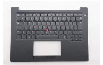Lenovo 5M11T55175 C-Abdeckung mit Tastatur, Norwegisch, schwarz, Hintergrundbeleuchtung, Chipkartenleser