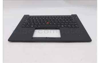 Lenovo 5M11T55175 C-Abdeckung mit Tastatur, Norwegisch, schwarz, Hintergrundbeleuchtung, Chipkartenleser