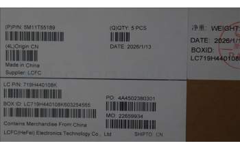 Lenovo 5M11T55189 MECH_ASM BL KB BK SC RUS LTN