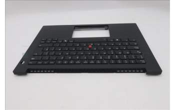 Lenovo 5M11T55195 C-Cover with keyboard, Spanish, Black, Backlight, Smart Card Reader, UK