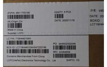 Lenovo 5M11T55199 C-Abdeckung mit Tastatur, Schwedisch/Finnisch, schwarz, Hintergrundbeleuchtung, Chipkartenleser