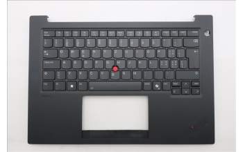 Lenovo 5M11T55203 C-Abdeckung mit Tastatur, Schweiz, schwarz, Hintergrundbeleuchtung, Chipkartenleser