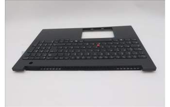 Lenovo 5M11T55274 C-Cover with keyboard, German, Black, Backlight, Number Pad, UK