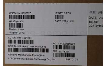 Lenovo 5M11T55337 C-Cover with keyboard, UK English, Black, Backlight, Number Pad, UK