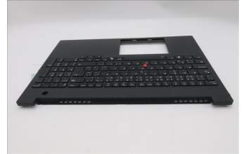 Lenovo 5M11T55365 C-Cover with keyboard, Czech Slovakian, Black, Backlight, WWAN, Number Pad, UK