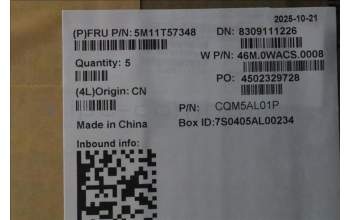 Lenovo 5M11T57348 C-Cover with keyboard, Arabic, No NFC, US