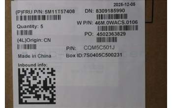 Lenovo 5M11T57408 C-Cover with keyboard, Slovenian, No NFC, UK