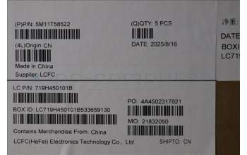 Lenovo 5M11T58522 C-Cover with keyboard, Portuguese, Black, WWAN, Number Pad, UK