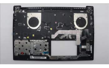 Lenovo 5M11T58555 C-Cover with keyboard, Ukraine, Black, WWAN, Number Pad, US