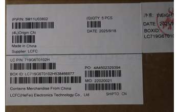 Lenovo 5M11U03802 MECH_ASM GRP_KBD_BZL_GER_WL_BKWH_DFN