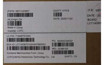 Lenovo 5M11U03807 C-Abdeckung mit Tastatur, Italienisch, Schwarz/Weiß, Fingerabdruck, WLAN