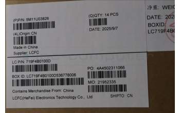 Lenovo 5M11U03826 MECH_ASM WUXGA_TCH_FHD IR_BK_INX