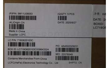 Lenovo 5M11U08053 MECH_ASM FRU ASM GER CVR FP LTN WH