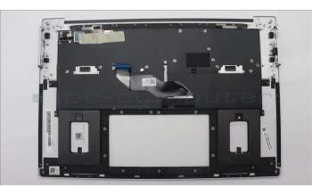 Lenovo 5M11U08074 C-Cover with keyboard, Russian, White, FingerPrint, US