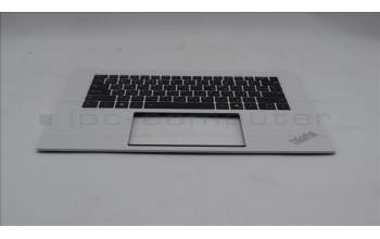 Lenovo 5M11U08074 C-Cover with keyboard, Russian, White, FingerPrint, US