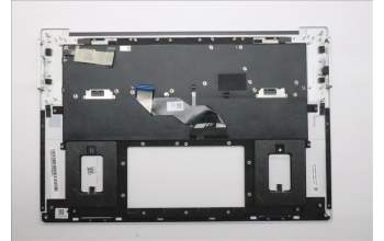 Lenovo 5M11U08076 C-Cover with keyboard, Slovenian, White, FingerPrint, UK