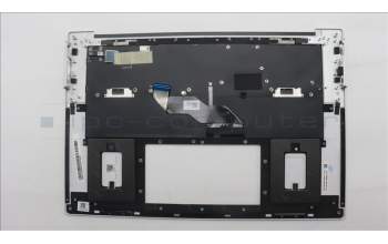 Lenovo 5M11U08086 C-Cover with keyboard, UK English, White, FingerPrint, UK