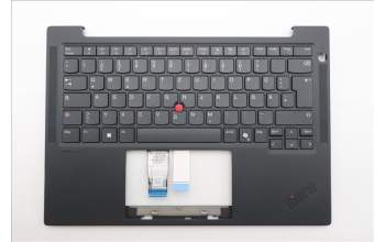 Lenovo 5M11U26785 C-Cover with keyboard, German, Black, WWAN, UK