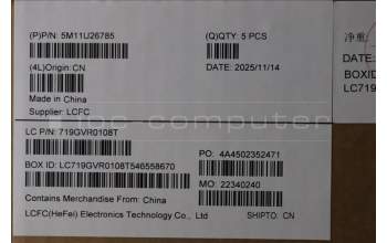 Lenovo 5M11U26785 C-Cover with keyboard, German, Black, WWAN, UK