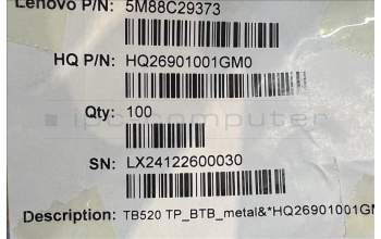 Lenovo 5M88C29373 TB520FU TP steel&*HQ26901001GM0 CS