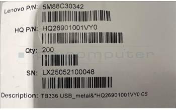 Lenovo 5M88C30342 TB336 USB_metal&*HQ26901001VY0 CS