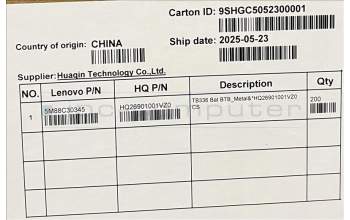 Lenovo 5M88C30345 TB336 Bat BTB_Metal&*HQ26901001VZ0 CS